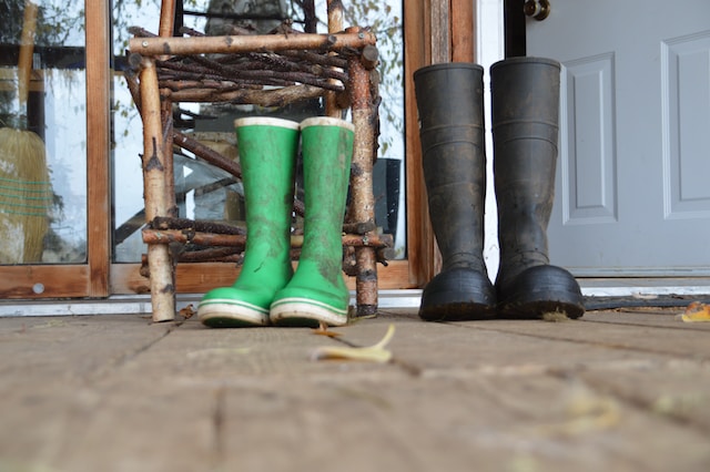 limpiar botas de lluvia